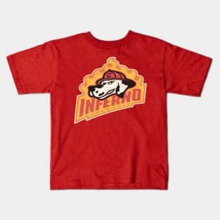 Defunct Columbia Inferno Hockey Team Kids T-Shirt